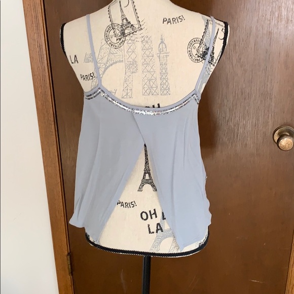 Blue sequin split-back tank - Picture 3 of 3